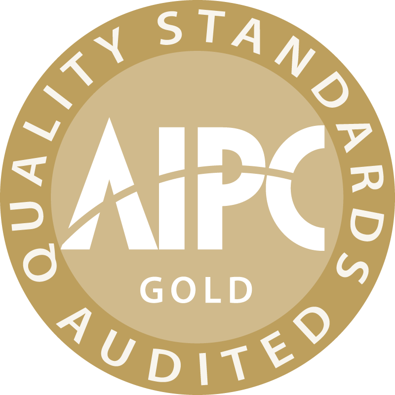Logo of the AIPC Quality Gold Standards 2026