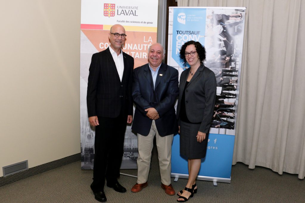 Jocelyn Guertin, Nadir Belkhiter et Marie-Elaine Lemieux