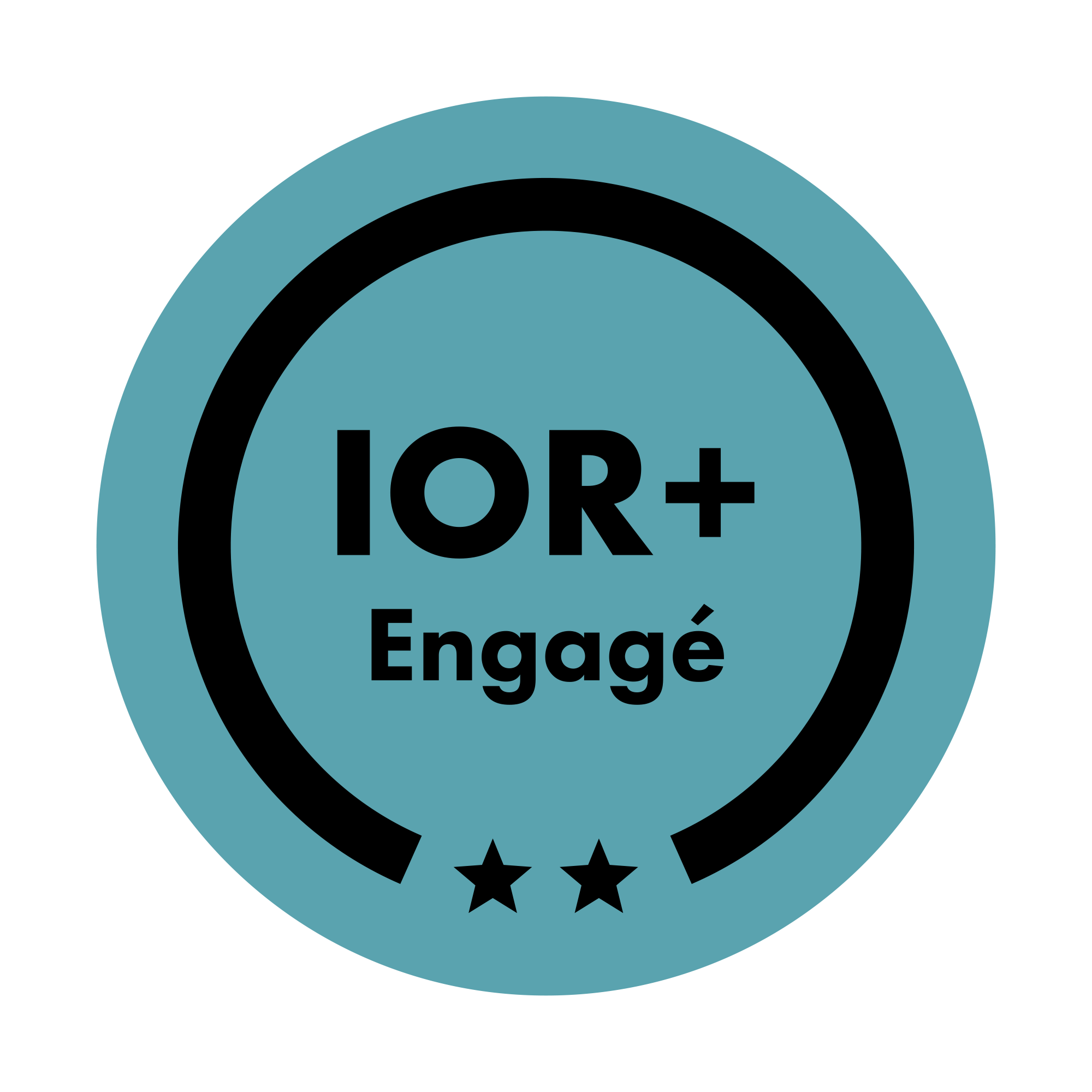 Logo of RECYC-QUÉBEC's IOR+ Recognition Program, Committed Level